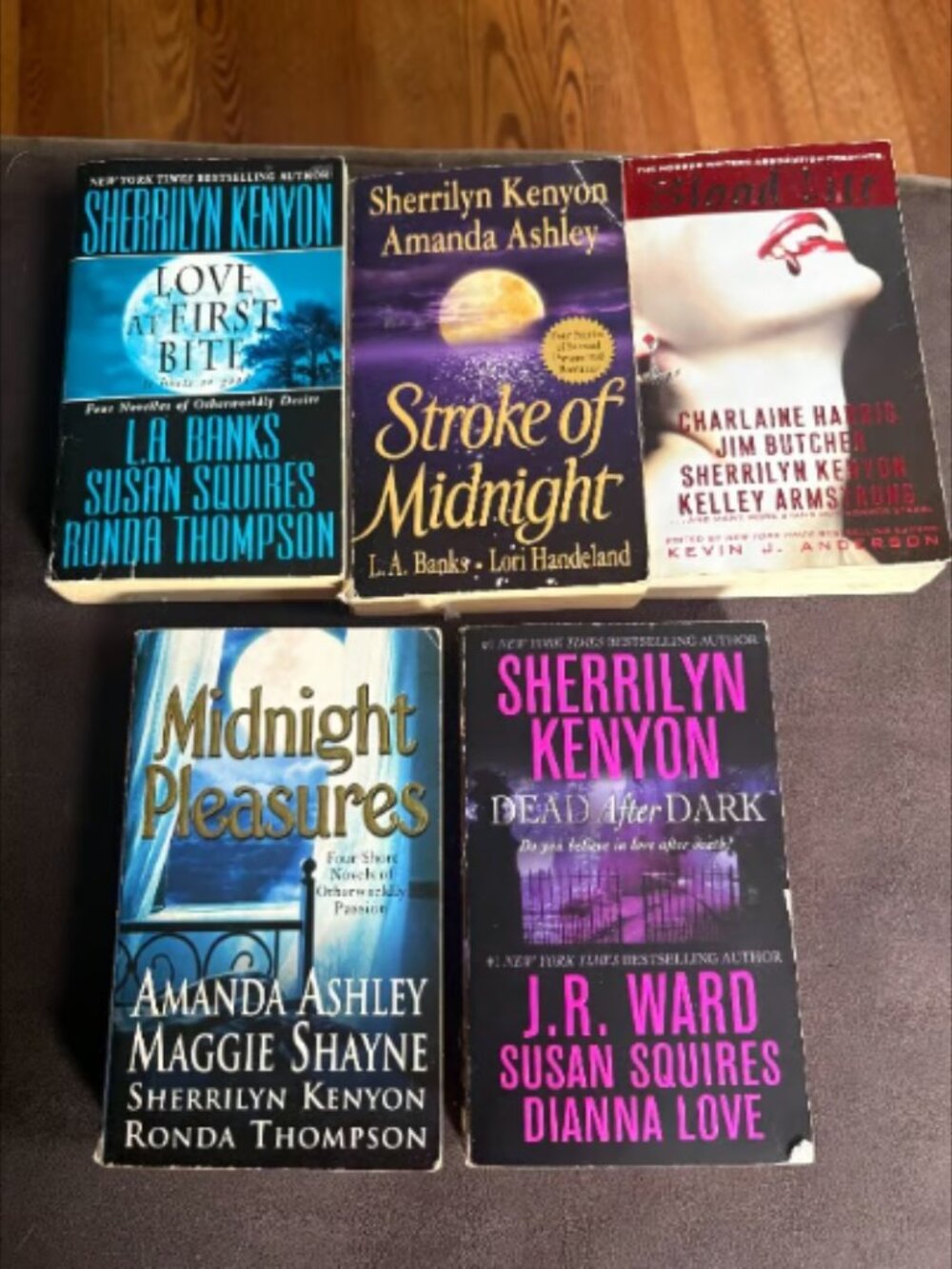 LOT Sherrilyn Kenyon Love at First Bite Midnight PleasureDead after Dark JR Ward